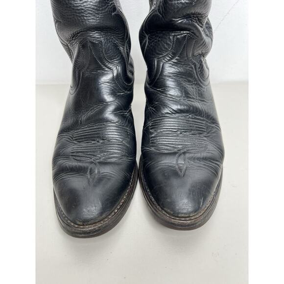 Dan Post Cowboy Boots Black Leather Men’s Size 9 D Style 6621 main image 14